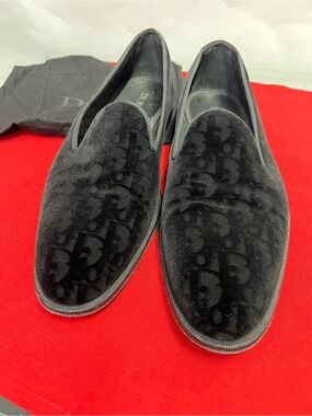 Dior Timeless Loafer Black Oblique Velvet Monogram Slip-On